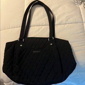 Vera Bradley Black Quilted Tote Bag